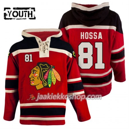 Lapsille NHL Chicago Blackhawks Marian Hossa 81 Punainen Sawyer Hooded Sweatshirt